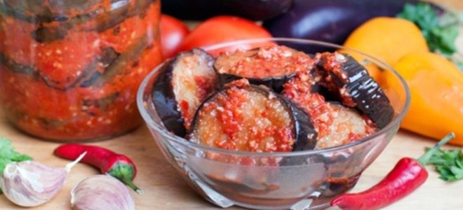 баклажаны с помидорами огонек рецепт на зиму